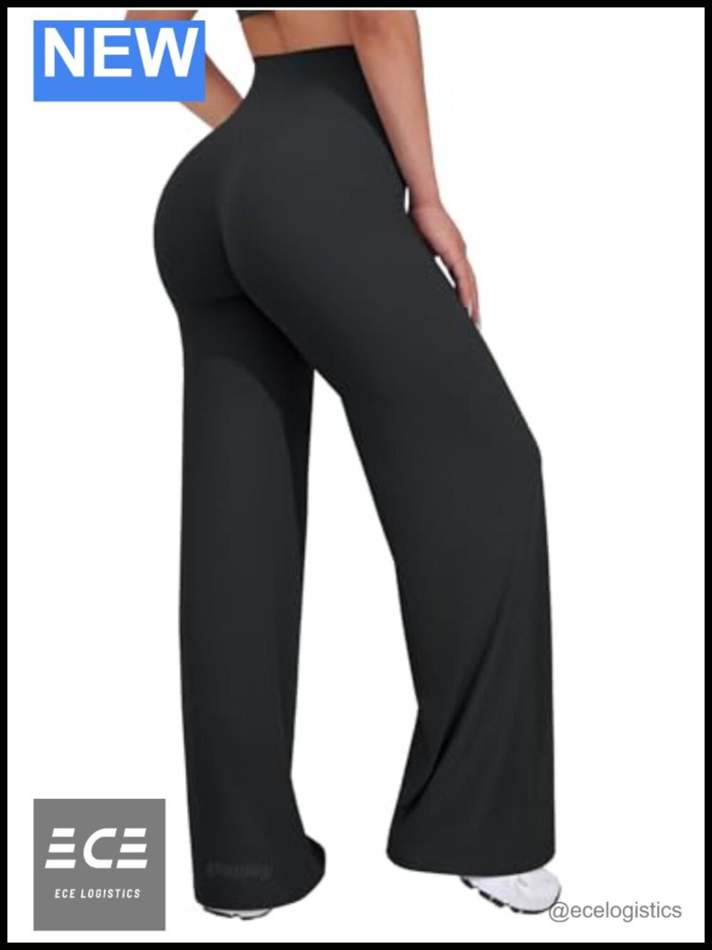 Straight Leg Wide Leg Leggings High Rise Moisture Wicking Casual